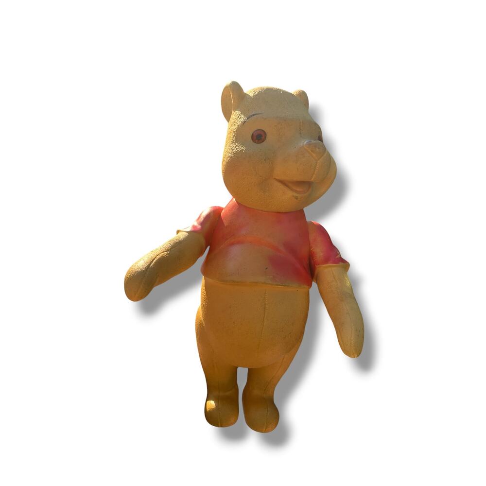 Vintage 13" Winnie the Pooh Toy Vinyl Jointed Arm Holland Hall